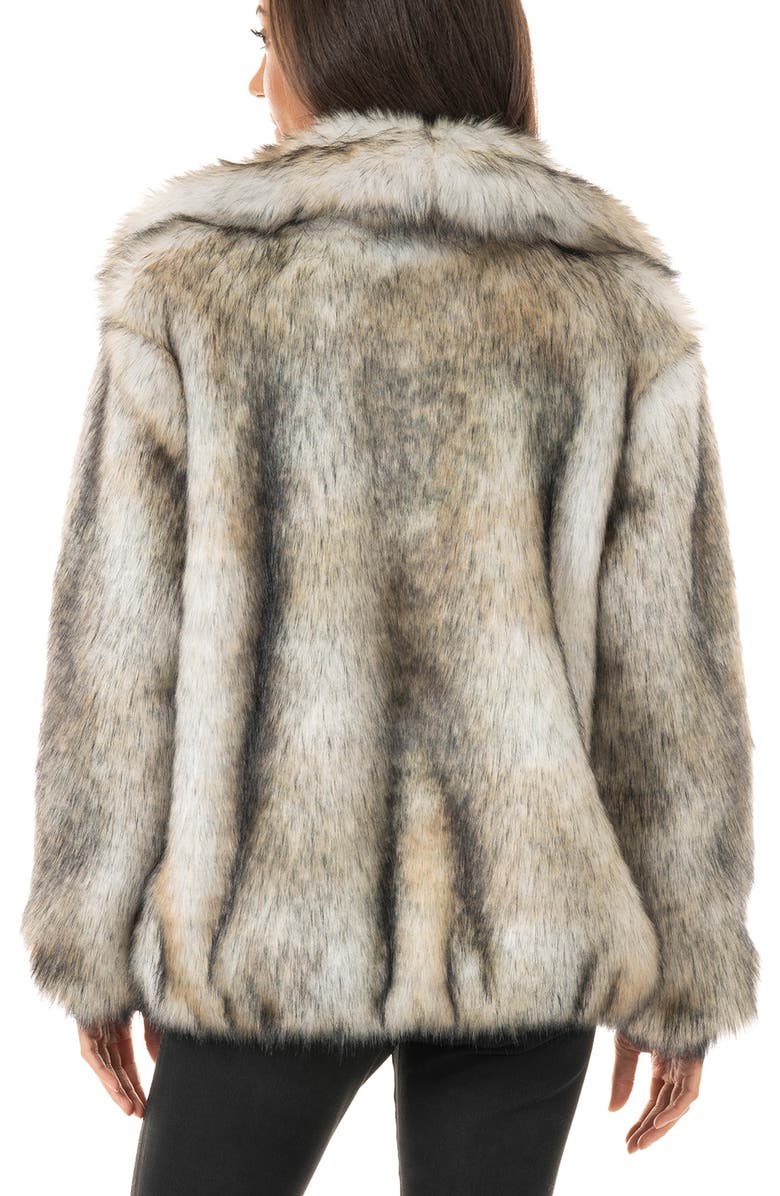 DONNA SALYERS FABULOUS FURS Yukon Wolf Faux Fur Bomber Jacket, Alternate, color,