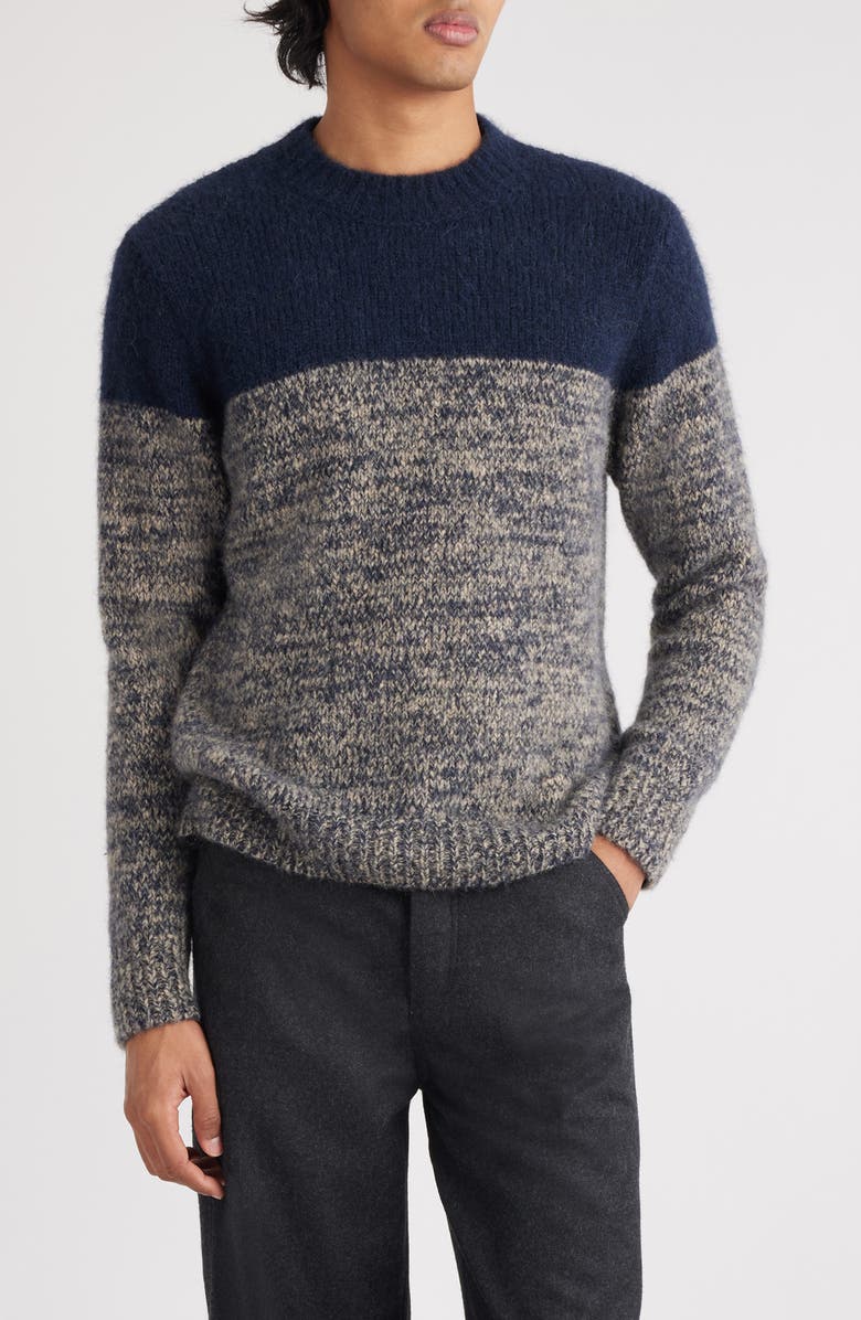 Dries Van Noten Moritz Colorblock Alpaca Blend Sweater, Main, color, 