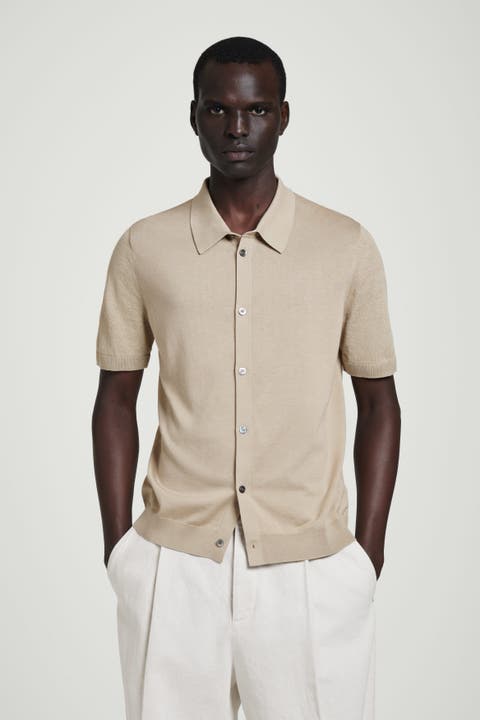 Knitted Linen-Silk Shirt