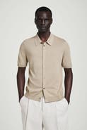 COS Knitted Linen-Silk Shirt