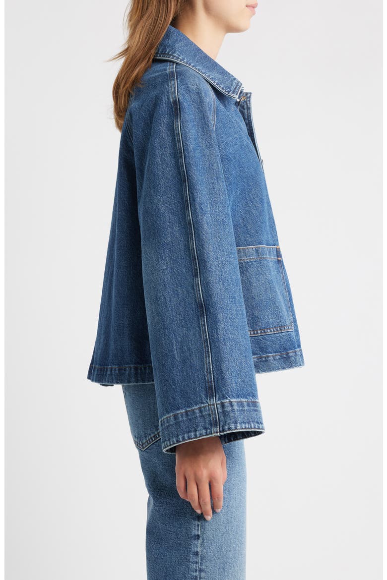 The Denim Swing Jacket, Alternate, color, HEX