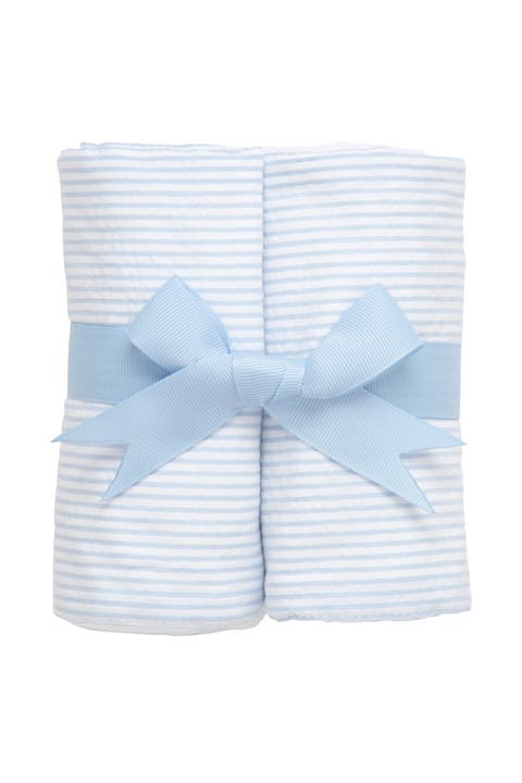 Seersucker Stripe Set of Two Burp Cloths