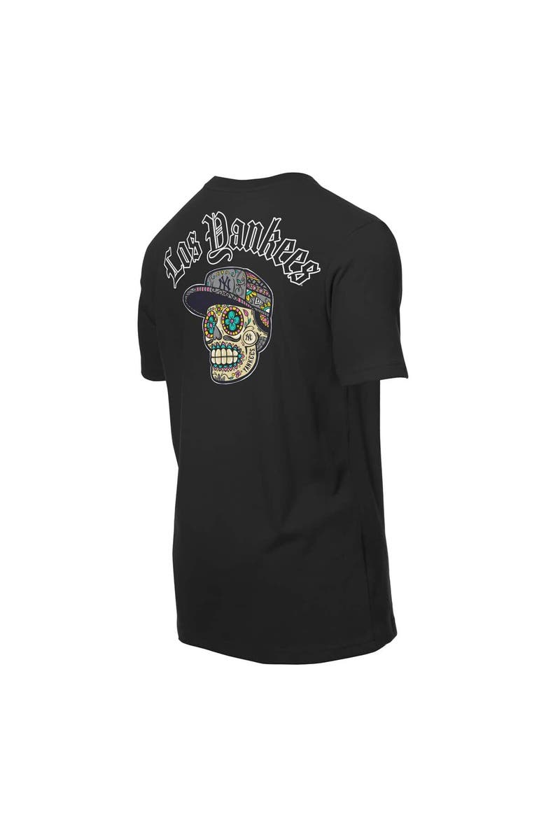 New Era Men's New Era Black New York Yankees Sugar Skulls T-Shirt, Alternate, color, Black