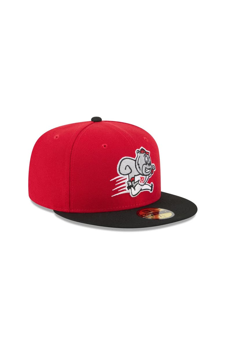 New Era Men's New Era Red Richmond Flying Squirrels Theme Nights 59FIFTY Fitted Hat, Alternate, color, Red
