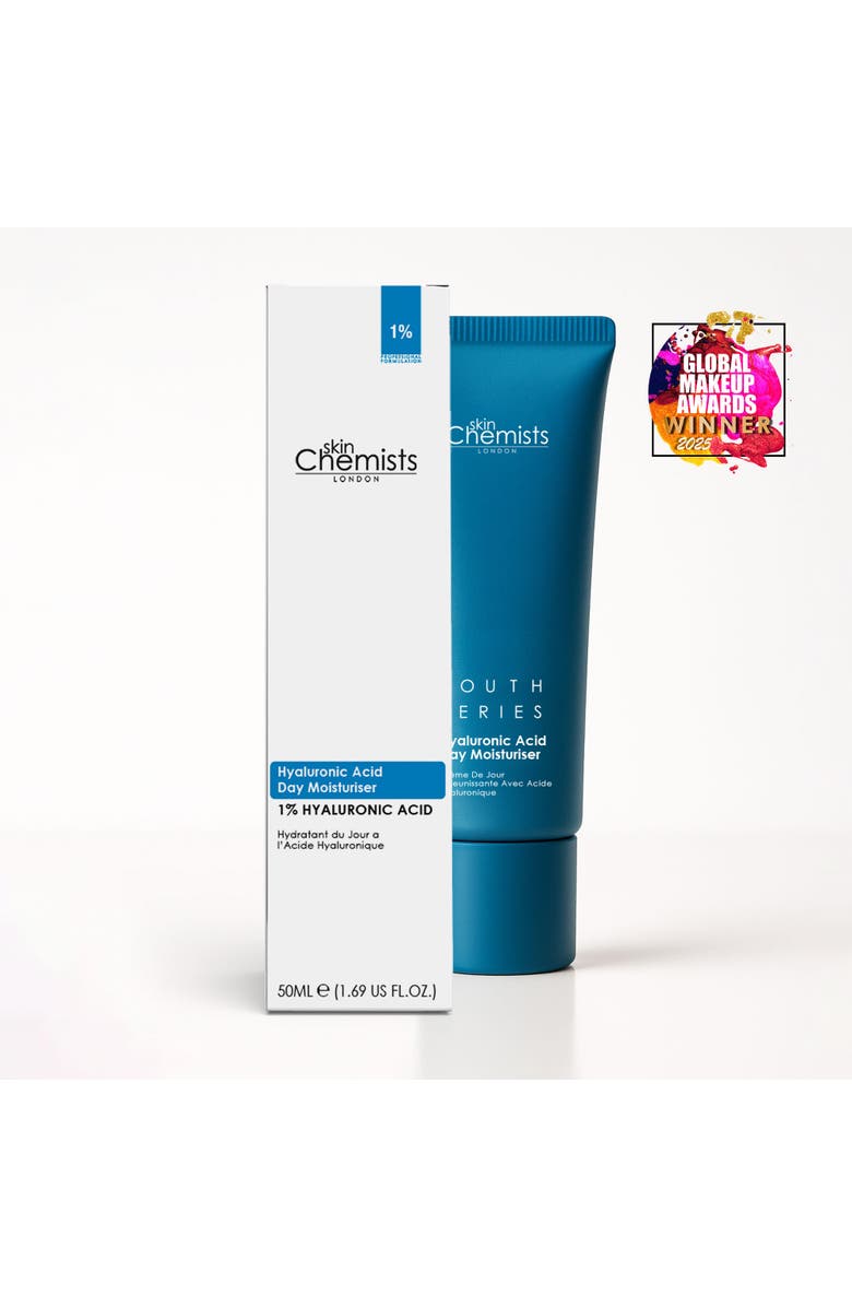 SKINCHEMISTS Hyaluronic Acid Day Moisturiser 50ml, Main, color, White