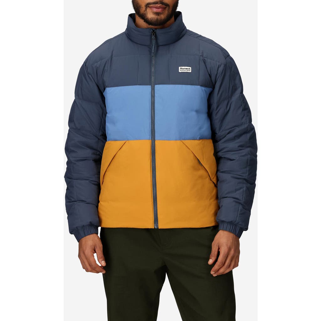 Marmot Ares Packable Recycled Nylon 700 Fill Power Down Puffer Jacket In Multi