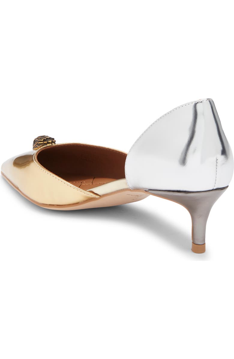 Kurt Geiger London Belgravia d'Orsay Pump, Alternate, color, Gold/Silver