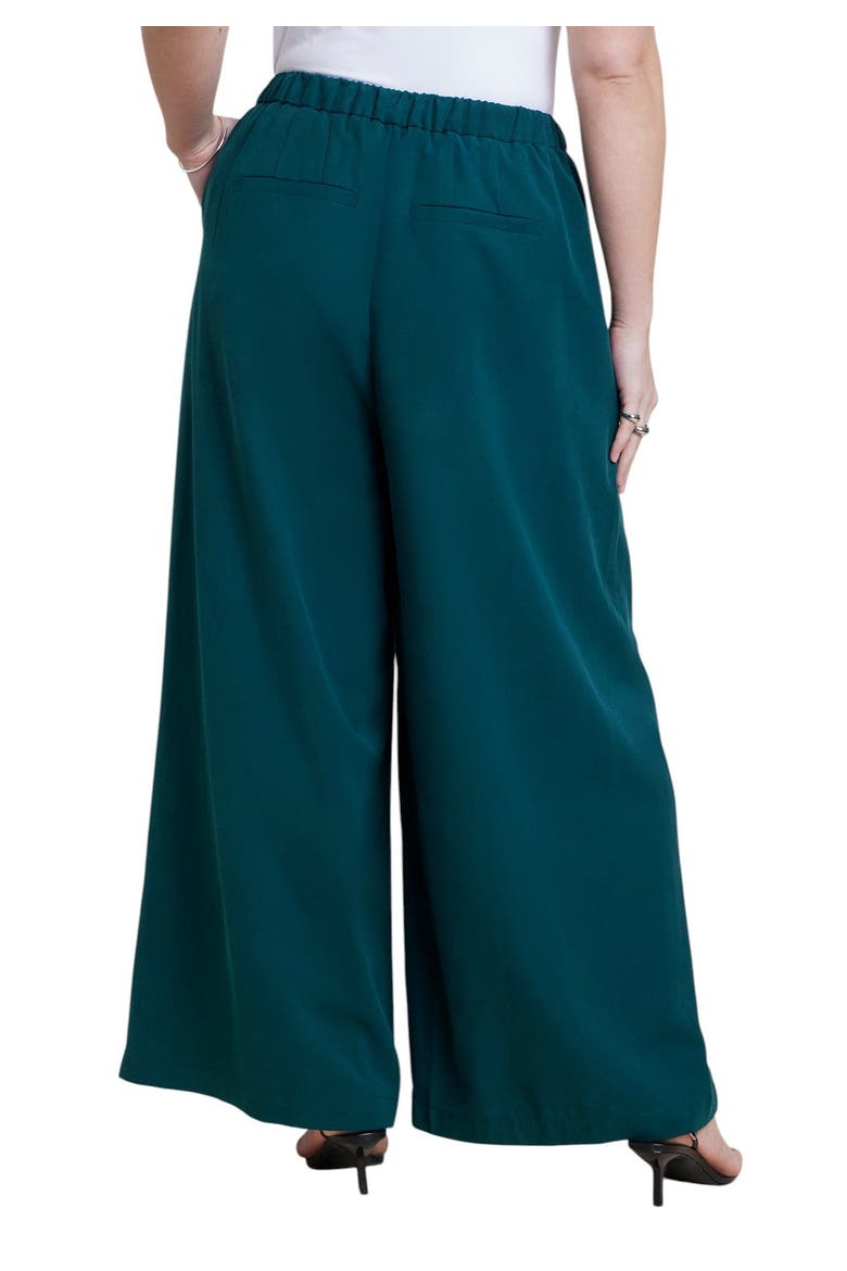 Pleated Wide Leg Trouser (plus), Alternate, color, DEEP TEAL