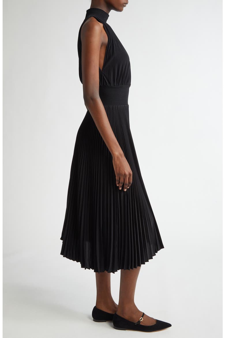 Renzo Sleeveless Dress, Alternate, color, BLACK