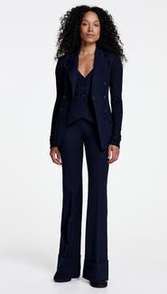 Smythe Wide Leg Cuffed Trouser