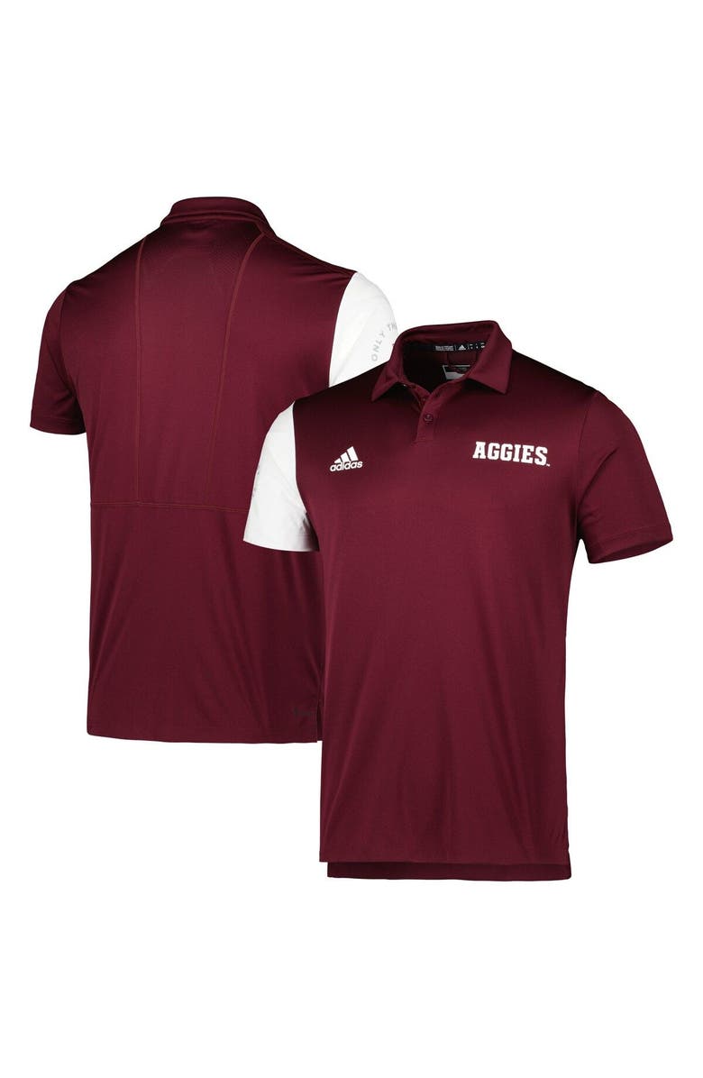 adidas Men's adidas Maroon Texas A&M Aggies AEROREADY Polo, Main, color, Maroon