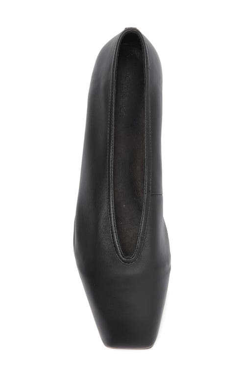 Tony Bianco Bianca Black Nappa Flats In Black Nappa