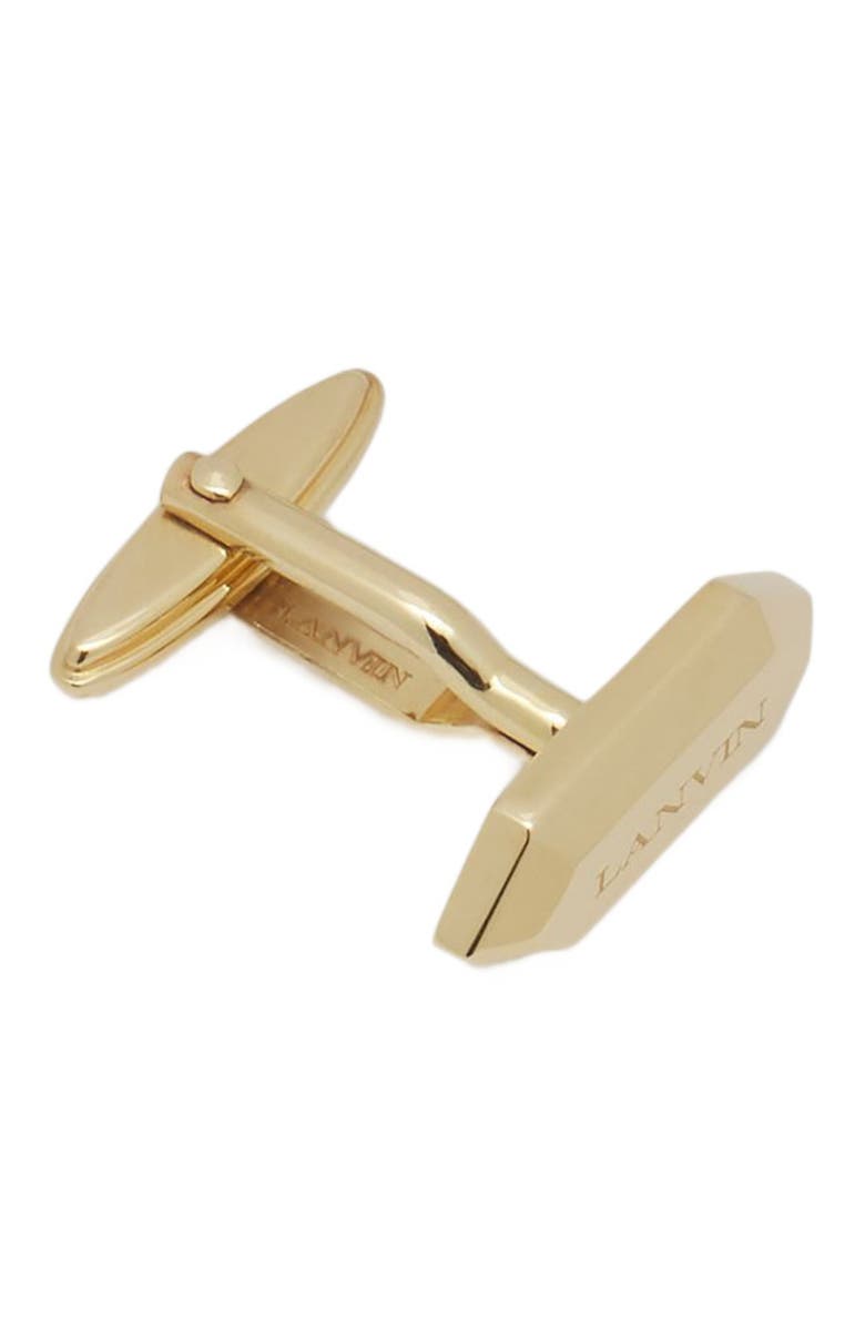 Lanvin Label Cufflinks, Alternate, color,