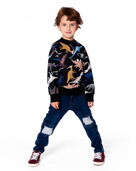 Pullover Fleece Sweatshirt Dinosaur (Toddler & Little Kid)