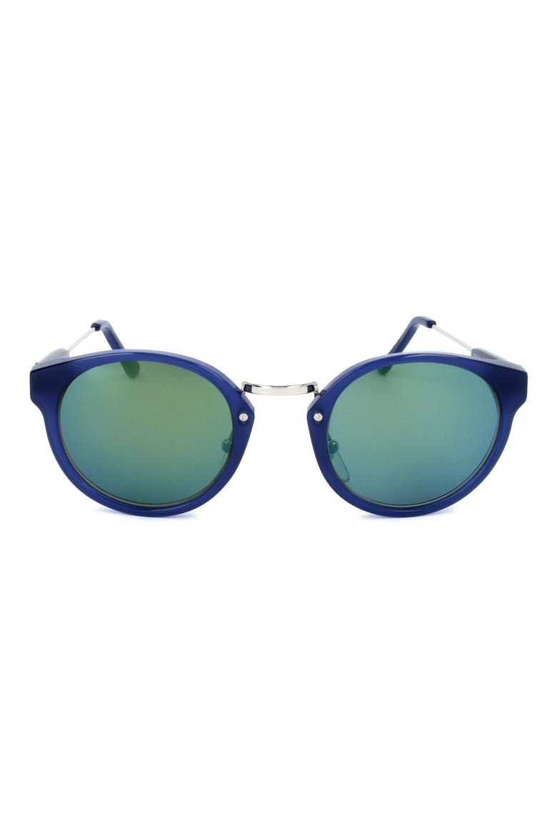 54mm Round Sunglasses, Main, color, BLUE