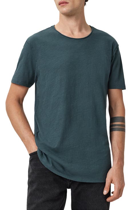 Figure Roll Neck Cotton T-Shirt