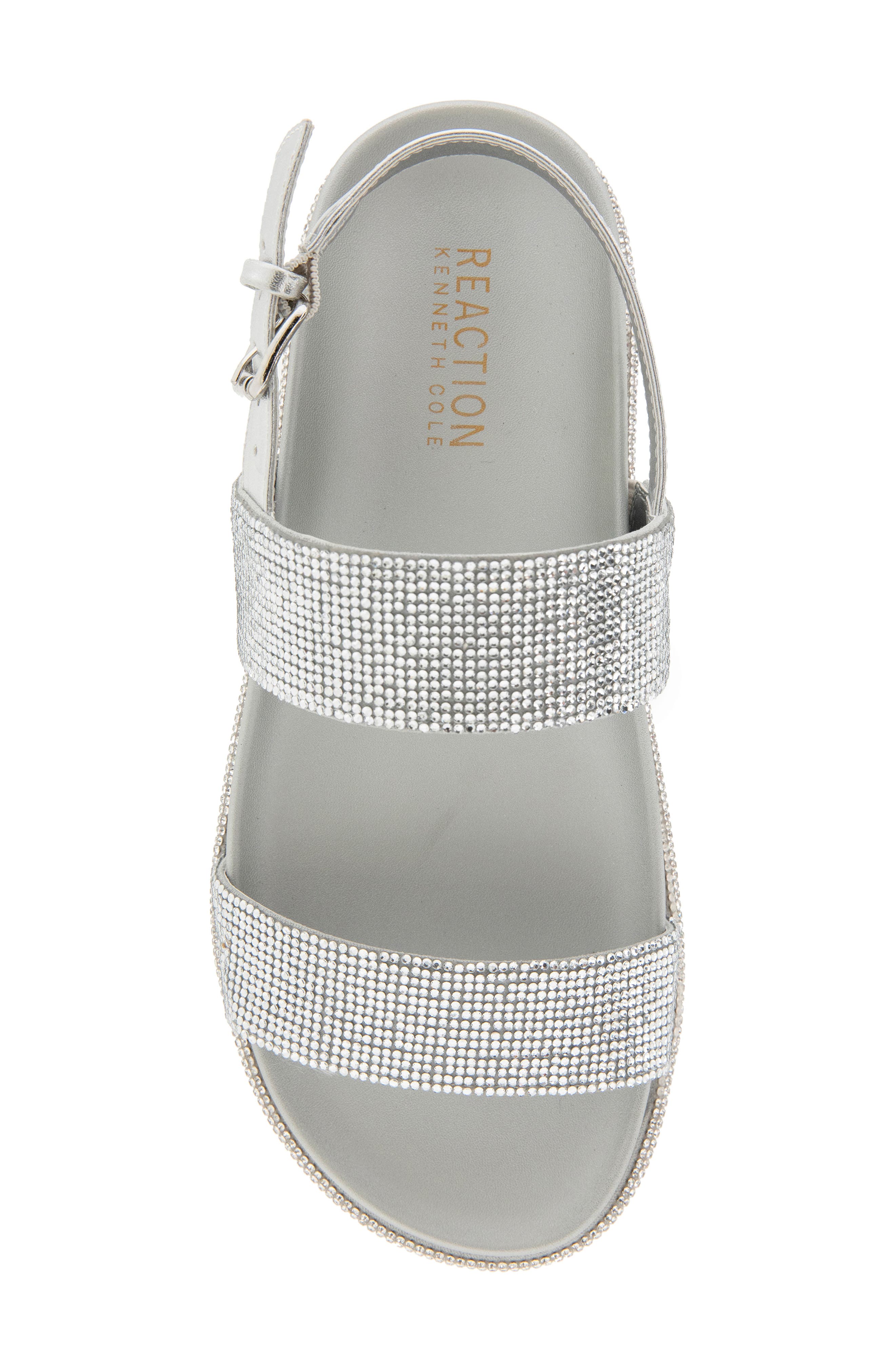 Darleen Sandal, Alternate, color, SILVER/ CRYSTAL