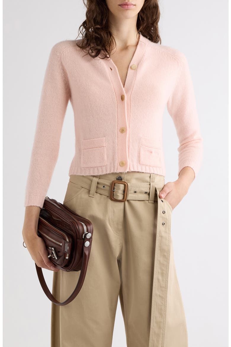 Krowna Cashmere Cardigan, Main, color, LIGHT ROSE PINK