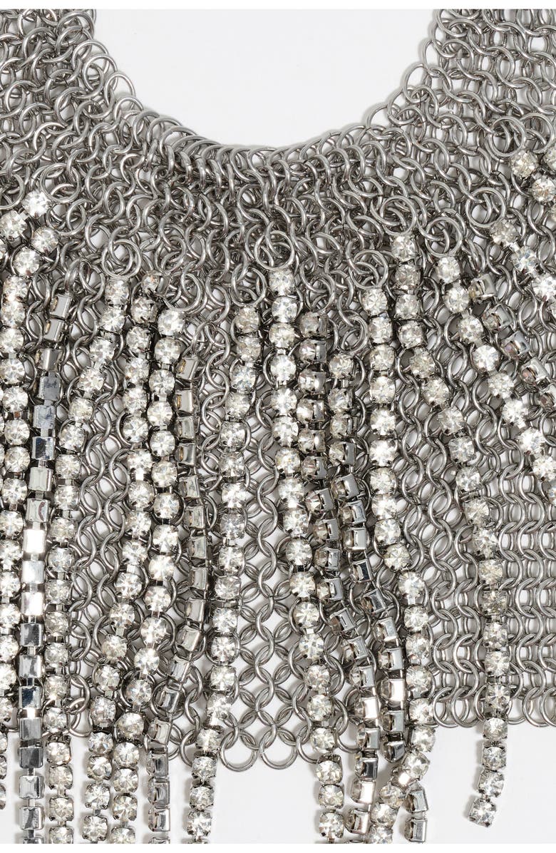 Bimba y Lola Mesh crystals anklet, Alternate, color, 