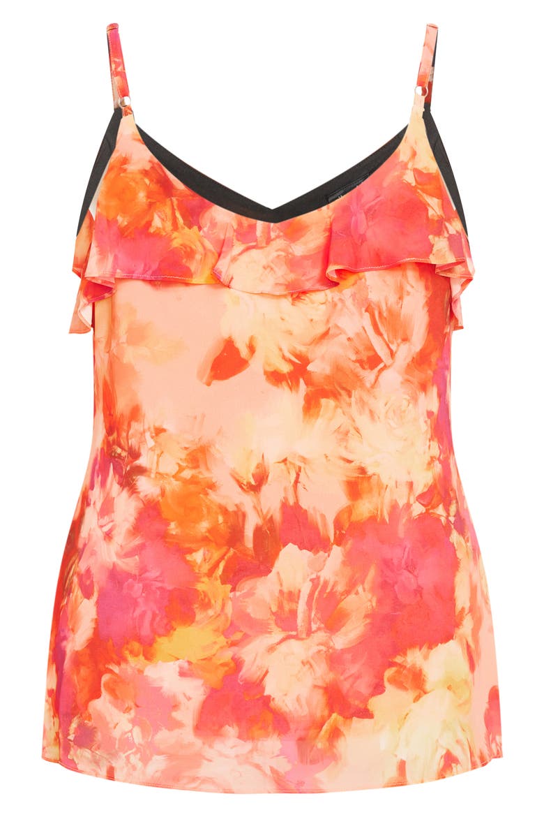 Sierra Floral Ruffle Camisole, Alternate, color, PRINT