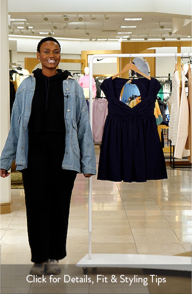 Raven Open Back Babydoll Minidress, sales video thumbnail