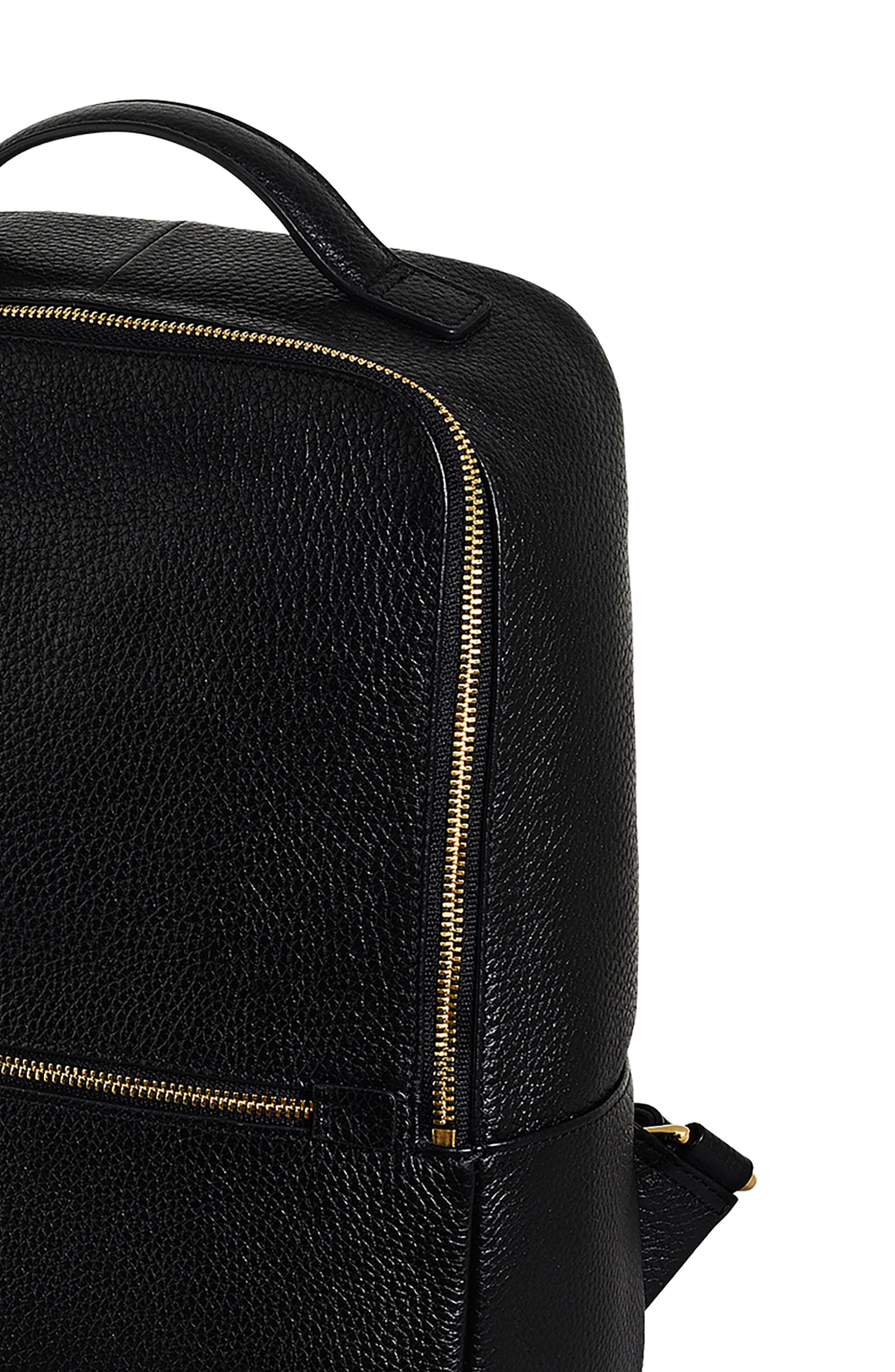 Radley Sunny Dene Leather Backpack, Alternate, color, Black