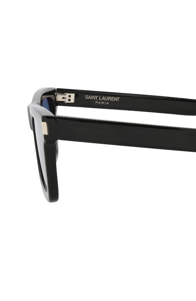 Saint Laurent 54mm Rectangular Sunglasses, Alternate, color, 