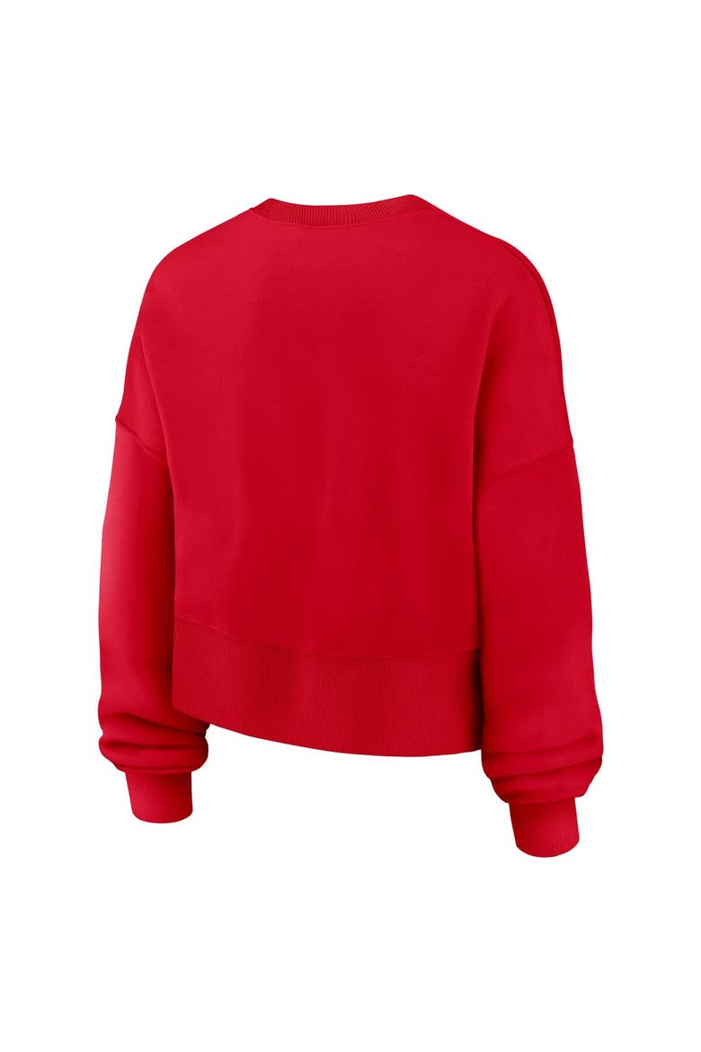 Women's Nike Red Georgia Bulldogs Oversized Phoenix Arch Pullover Sweatshirt, Alternate, color, Red