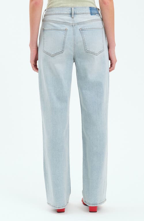 Daze 1999 Ripped High Waist Straight Leg Jeans In Bulls Eye Distressed