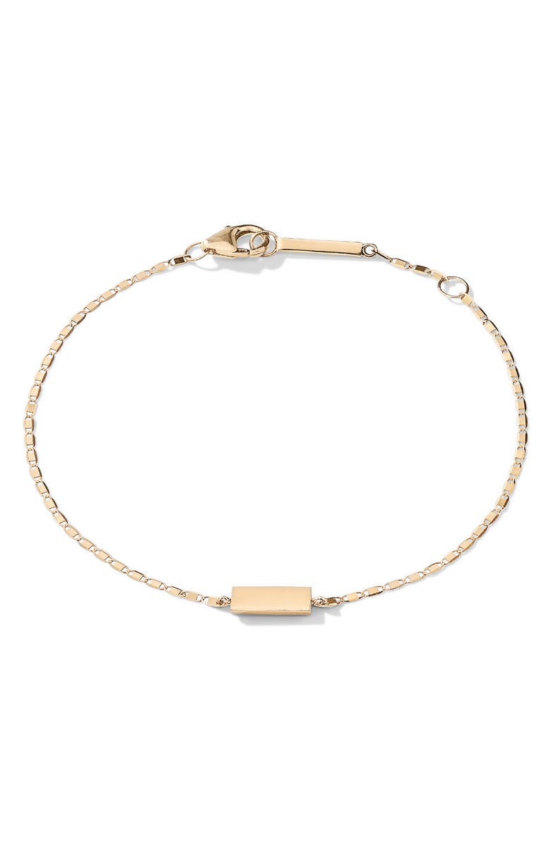 LANA Petite Malibu 14K Gold Tag Bracelet, Main, color,