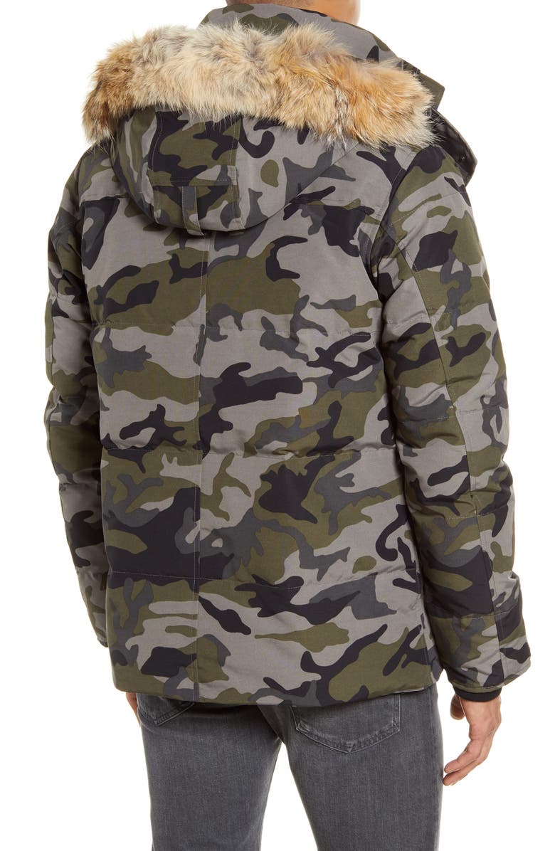 Canada Goose Wyndham 625 Fill Power Down Jacket with Genuine Coyote Fur Trim, Alternate, color,