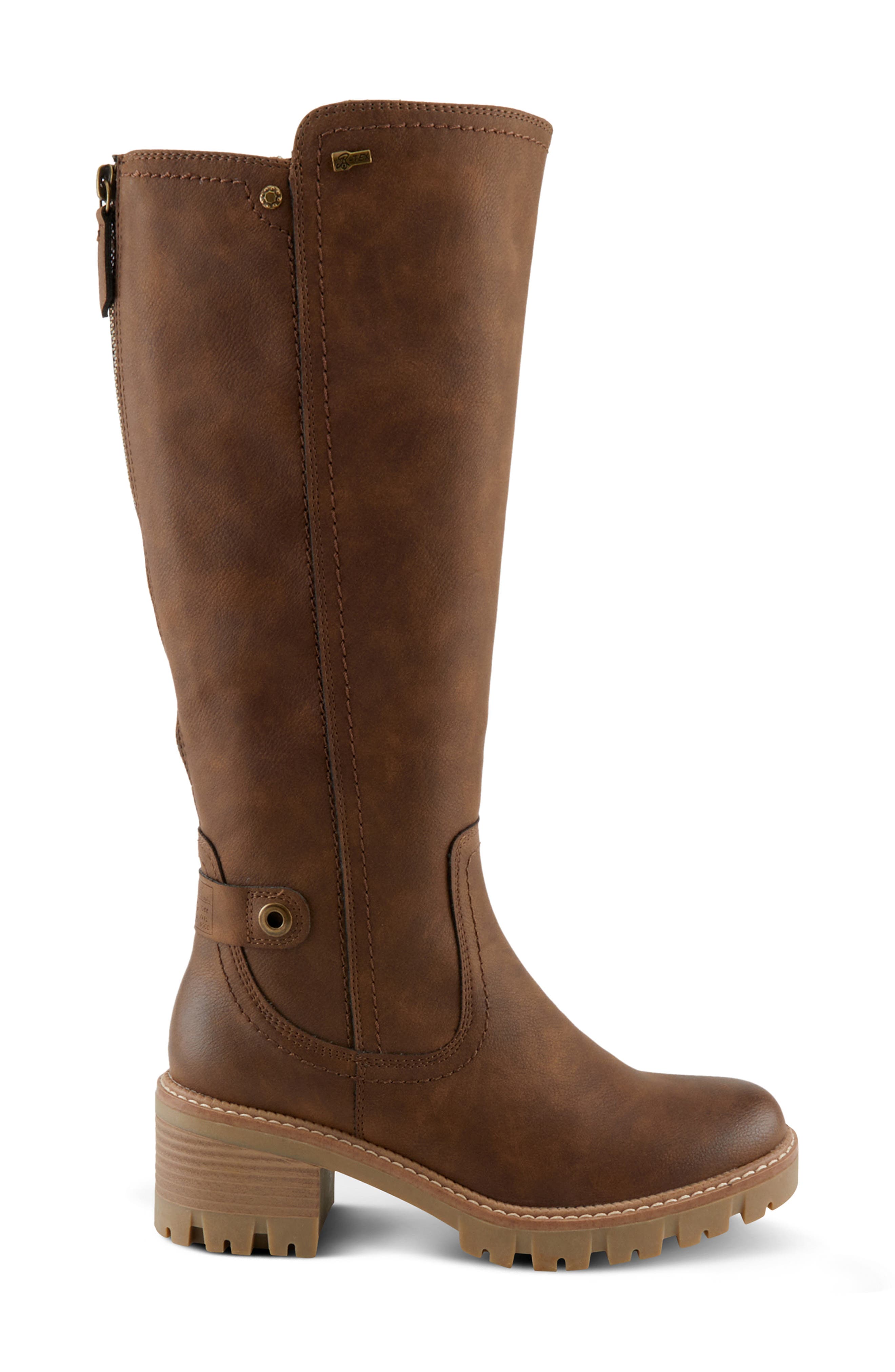 Lexis Water Resistant Knee High Boot, Alternate, color, BROWN