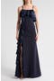 Curtis Ruffle One-Shoulder Gown