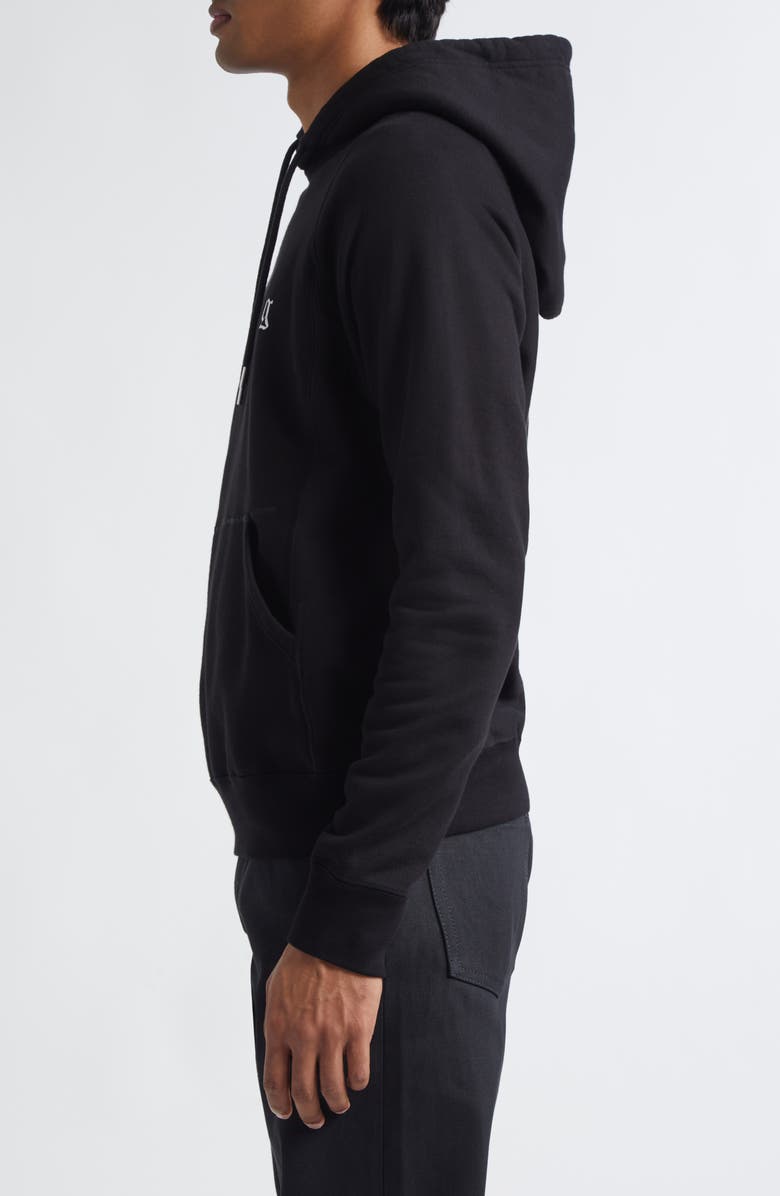 TAKAHIROMIYASHITA TheSoloist. Plainsong Graphic Hoodie, Alternate, color, Black