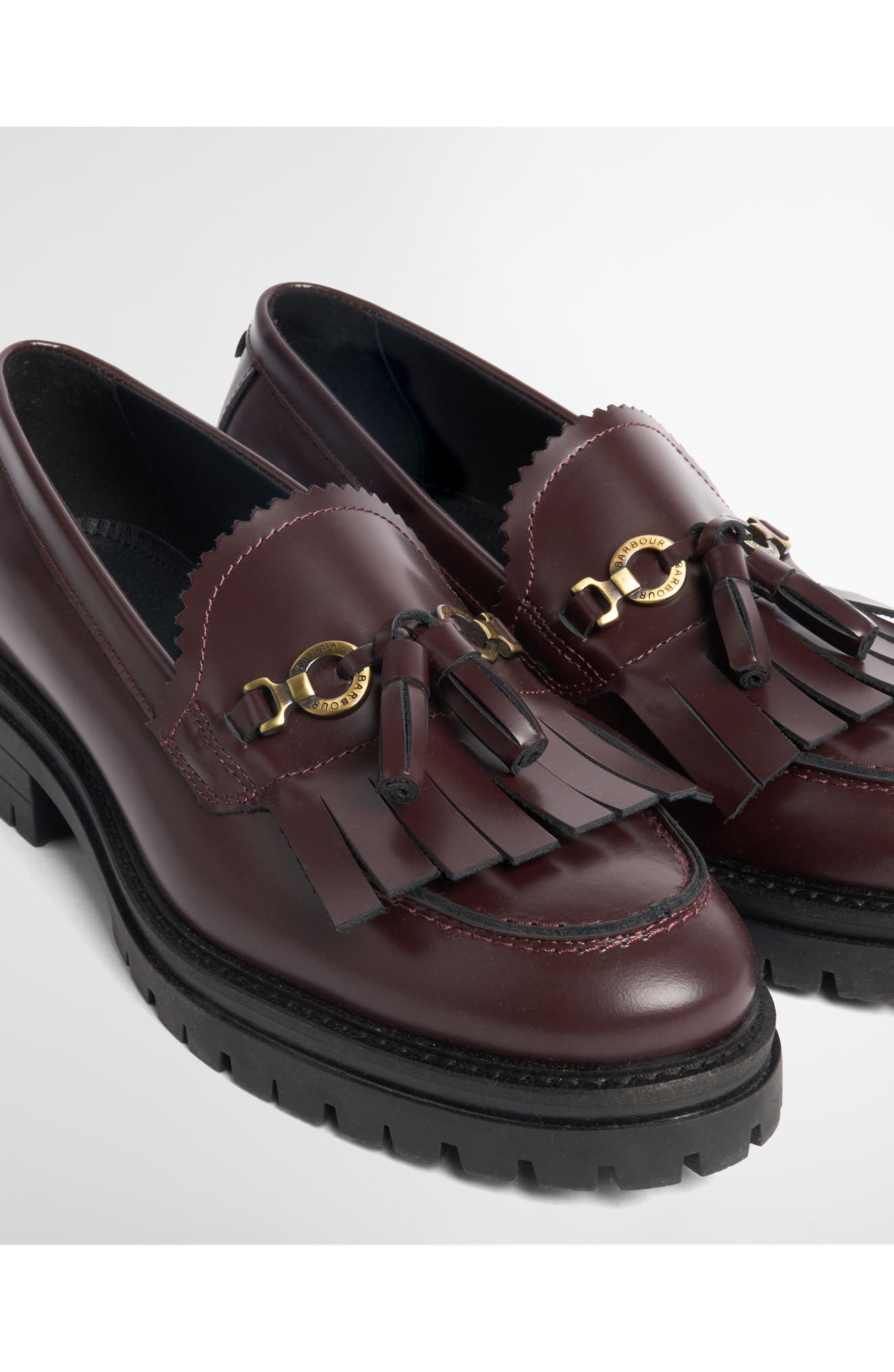 Ava Leather Loafer, Alternate, color, CHERRY GLACE