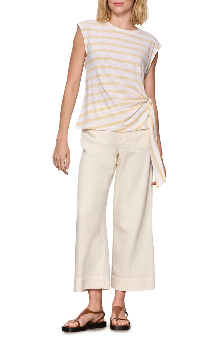 Sanctuary Side Tie Organic Cotton Blend T-Shirt, Alternate, color, 