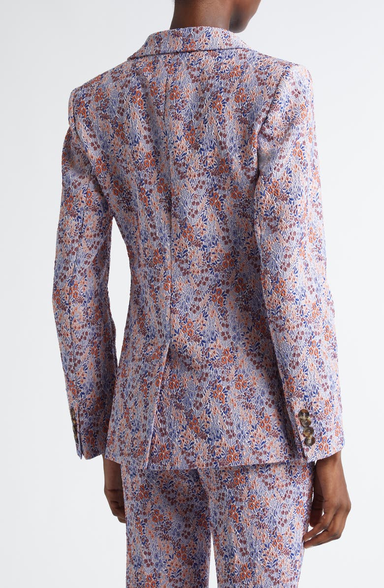 Etro Ditsy Floral Jacquard Single Breasted Jacket, Alternate, color,