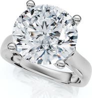 Bliss Diamond Certified 4 1/3Ct Round Diamond Engagement Ring With Accents 14k Gold Lab Grown