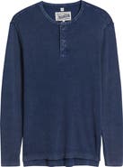 Schott NYC Stonewash Cotton Henley Sweater