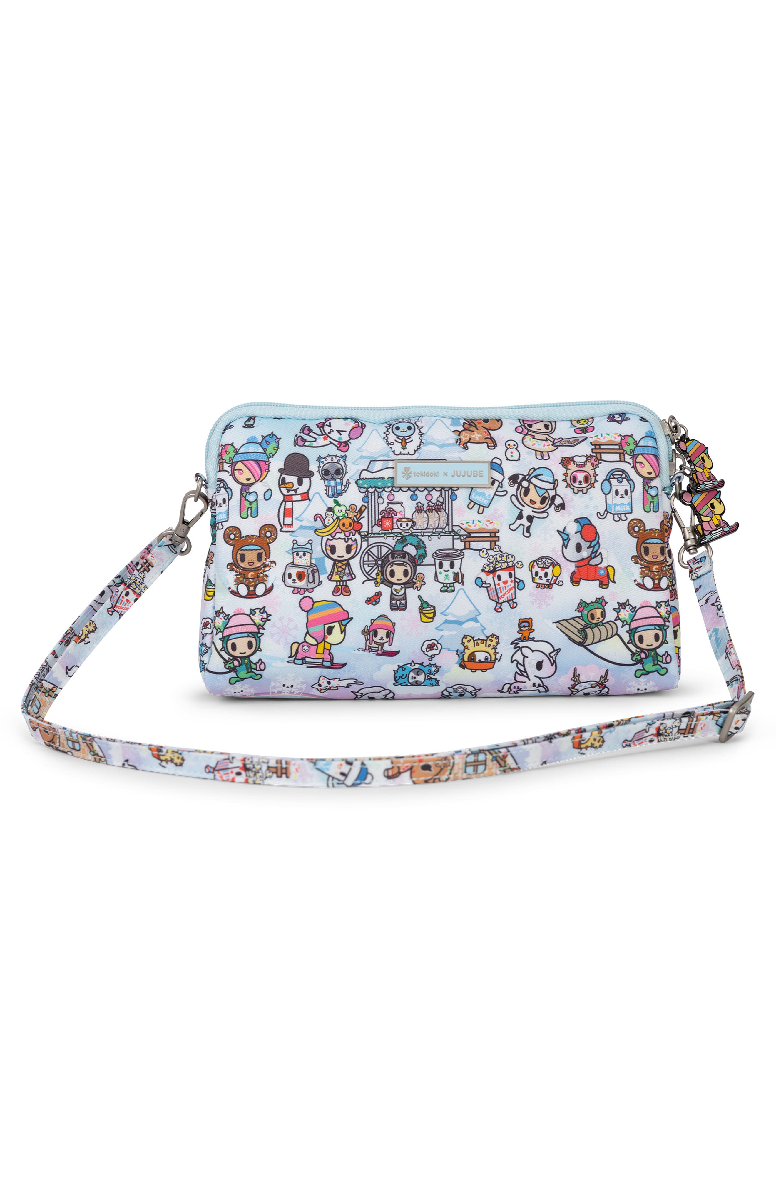 Be Set Zip Top Case, Alternate, color, TOKIDOKI SNOW DAY