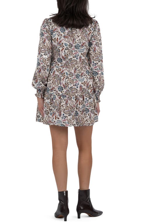 Kut From The Kloth Tallulah Tiered Long Sleeve Dress In Multi