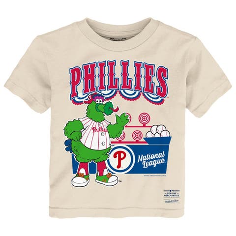 Toddler Mitchell & Ness  Cream Philadelphia Phillies Step Back Up T-Shirt