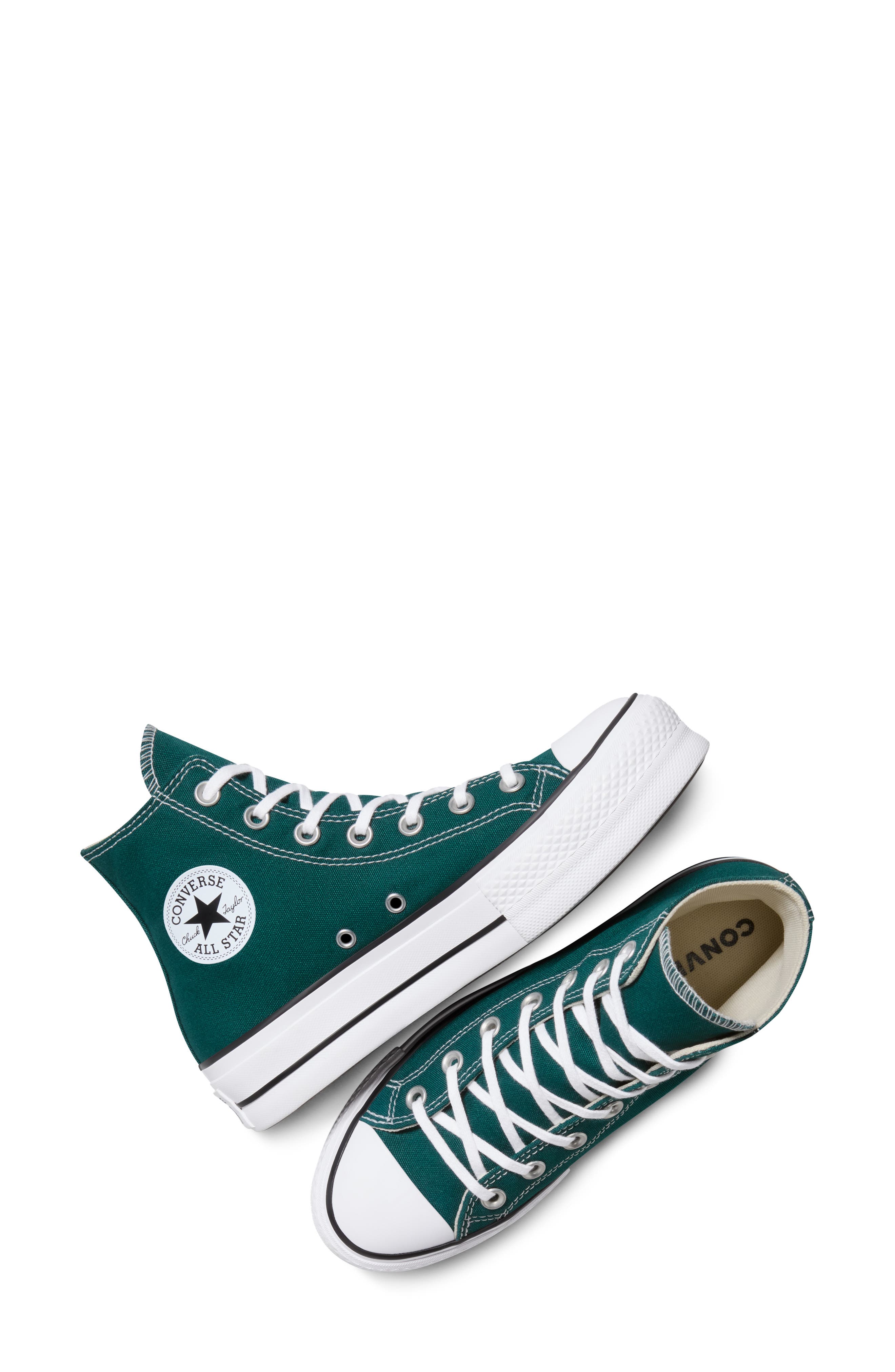 Converse Chuck Taylor All Star Lift High Top Platform Sneaker, Alternate, color, Darkly Jaded/ White/ Black