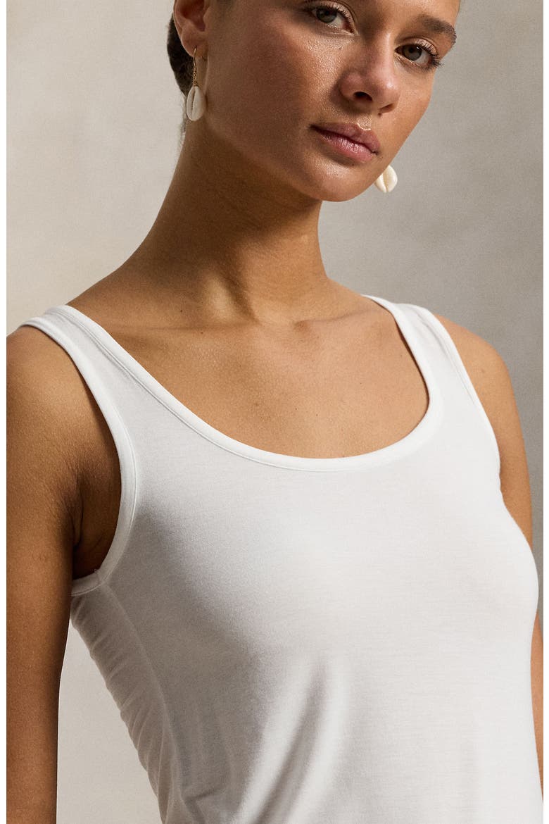 Stretch Modal Pajama Tank, Alternate, color, WHITE CLOUD