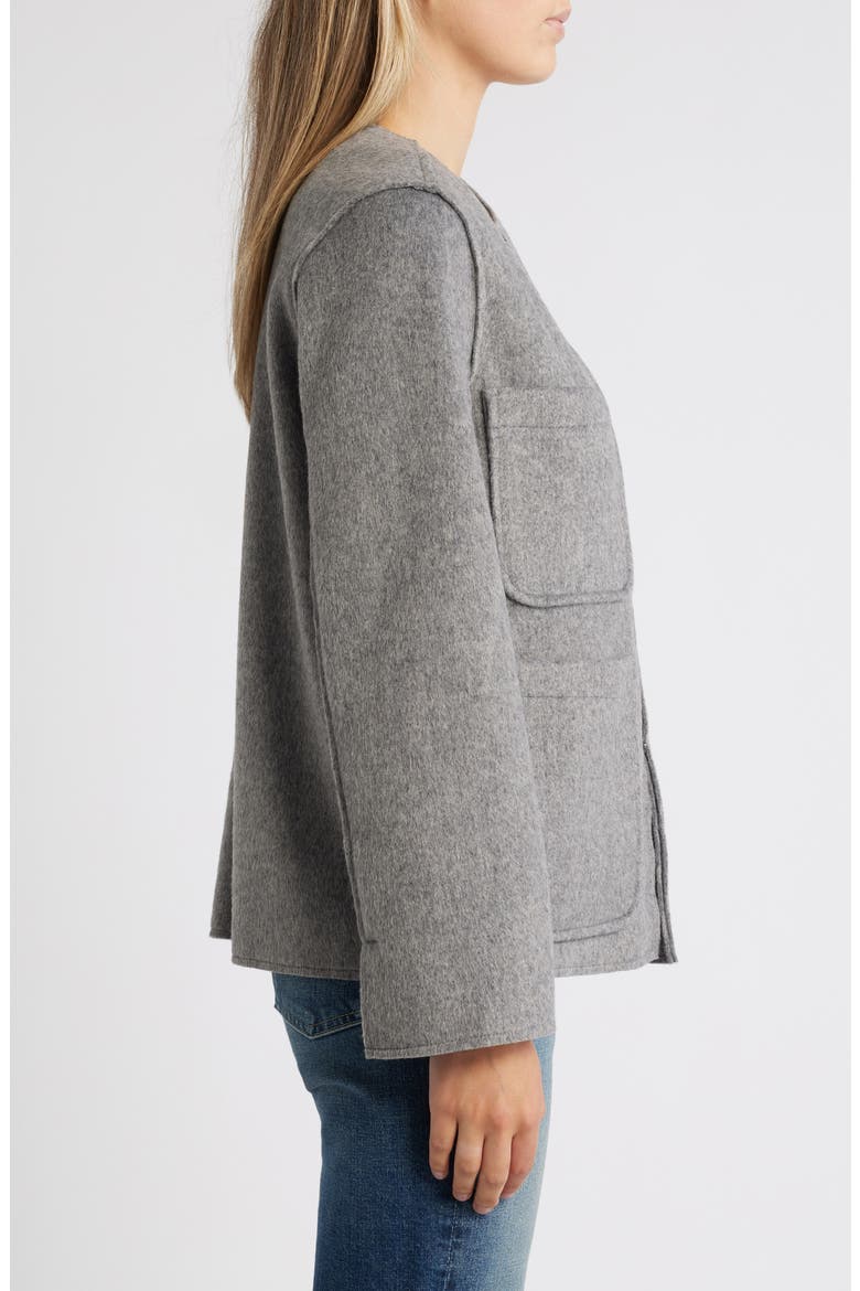Shoulder Dart Coat, Alternate, color, HEATHER GRAPHITE
