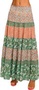 Ramy Brook Dorotha Mixed Print Maxi Skirt