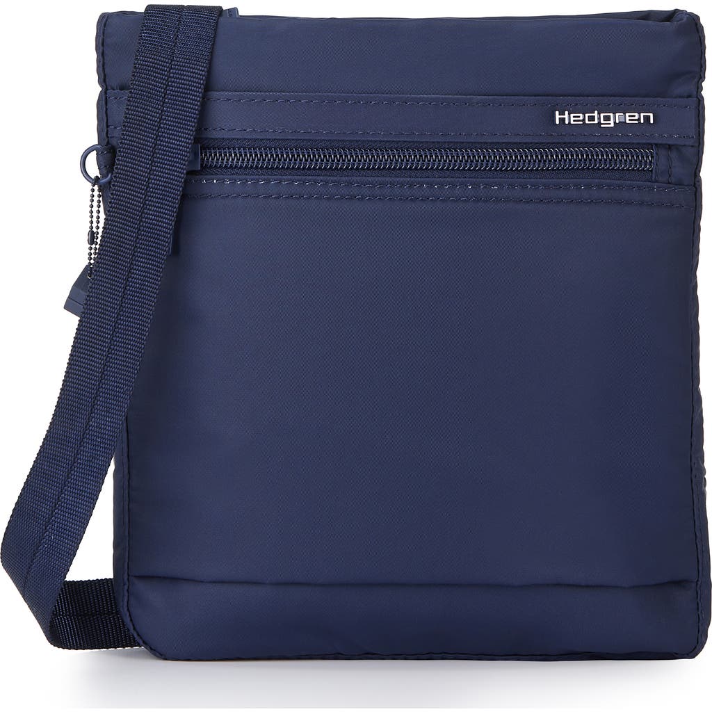 Hedgren Leonce Rfid Water Repellent Nylon Crossbody Bag In Total Eclipse