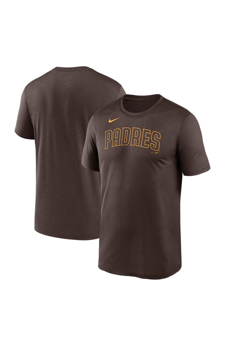 Nike Men's Nike Brown San Diego Padres New Legend Wordmark T-Shirt, Main, color,