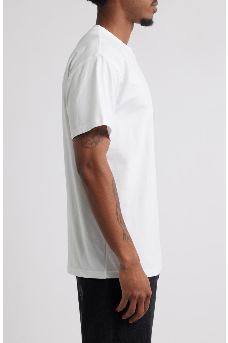 Pocket Heart Organic Cotton T-Shirt, Alternate, color, WHITE / RED