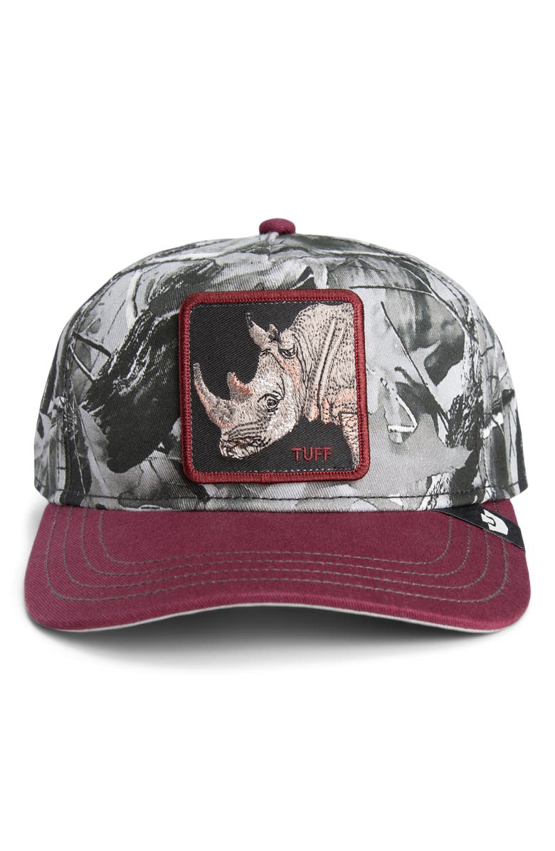 Goorin Bros. Tuff Camo Embroidered Patch Baseball Cap, Main, color, Camouflage / Desire